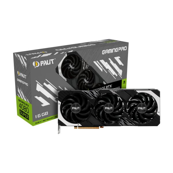 Palit NED408S019T2-1032A, GeForce RTX 4080 SUPER, 16 GB, GDDR6X, 256 Bit, 7680 x 4320 Pixel, PCI Express 4.0