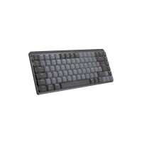 Logitech MX Mini Mechanical, Kabellos, RF Wireless + Bluetooth, Mechanischer Switch, QWERTY, LED, Graphit, Grau