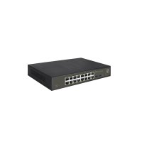 LevelOne Hilbert 18-Port Gigabit Smart Lite Switch, 16 x Gigabit RJ45, 2 x Gigabit SFP, Managed, L2, Gigabit Ethernet (10/100/1000), Rack-Einbau