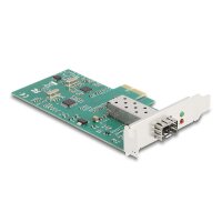 Delock 88216, PCIe, SFP, Männlich, Full-height / Low-profile, PCIe 2.1, Grün, Grau