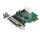 StarTech.com 4 Port Serielle PCI Express RS232 Adapter Karte - PCIe Serielle Host Controller Karte - PCIe zu Seriell DB9 - 16950 UART - Niedrig Profil Erweiterungskarte - Windows & Linux, PCIe, Seriell, PCIe 1.1, Grün, 214358 h, CE, FCC