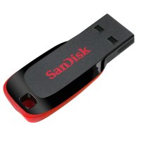 SanDisk Cruzer Blade, 16 GB, USB Typ-A, 2.0, Ohne Deckel, 2,5 g, Schwarz, Rot