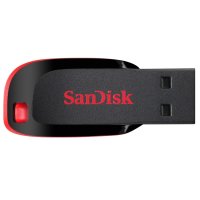 SanDisk Cruzer Blade, 16 GB, USB Typ-A, 2.0, Ohne Deckel, 2,5 g, Schwarz, Rot