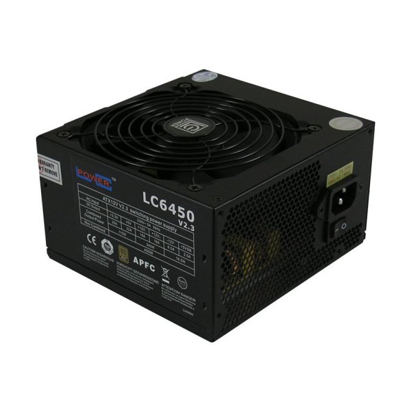 LC-Power LC6450 V2.3, 450 W, 230 V, 50 Hz, 5 A, Aktiv, 115 W