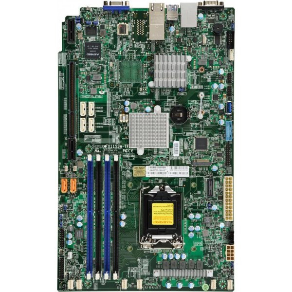 Supermicro X11SSW-TF, Intel, LGA 1151 (Socket H4), 80 W, DDR4-SDRAM, 64 GB, 1.2 V