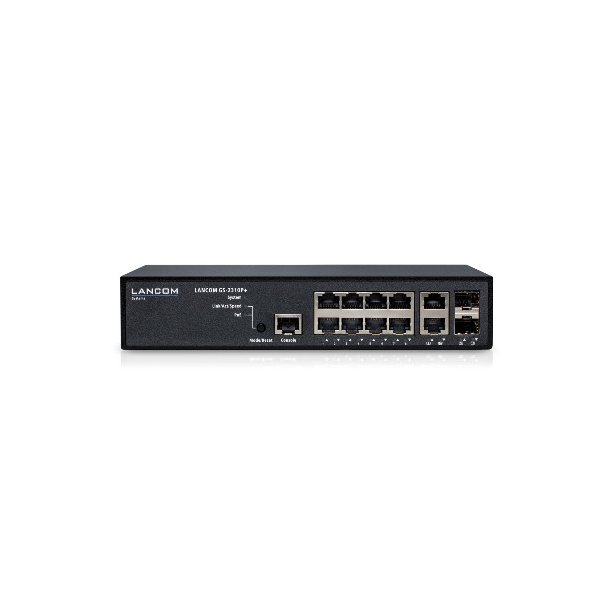 Lancom GS-2310P+, Managed, L2, Gigabit Ethernet (10/100/1000), Power over Ethernet (PoE), Rack-Einbau, 1U