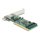 Delock 88084, PCI, RJ-45, Full-height / Low-profile, PCI 2.3, RJ-45, Grün, Grau