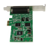 StarTech.com 4 Port Serielle PCI Express Schnittstellenkarte - 2 x RS232 2 x RS422 / RS485, PCIe, Seriell, RS-232/422/485, SystemBase SB16C1052PCI, 256 B, 0 - 100 °C