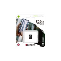 Kingston 256GB micSDXC Canvas Select Plus 100R A1 C10 Einzelpack ohne Adapter, 256 GB, MicroSDXC, Klasse 10, UHS-I, 100 MB/s, 85 MB/s