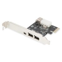 DIGITUS PCI Express Karte, Firewire 1394a (3+1 Port)