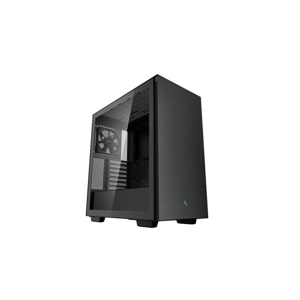 Deepcool CH510, Midi Tower, PC, Schwarz, ATX, EATX, micro ATX, Mini-ATX, ABS, SPCC, Gehärtetes Glas, Heimbüro