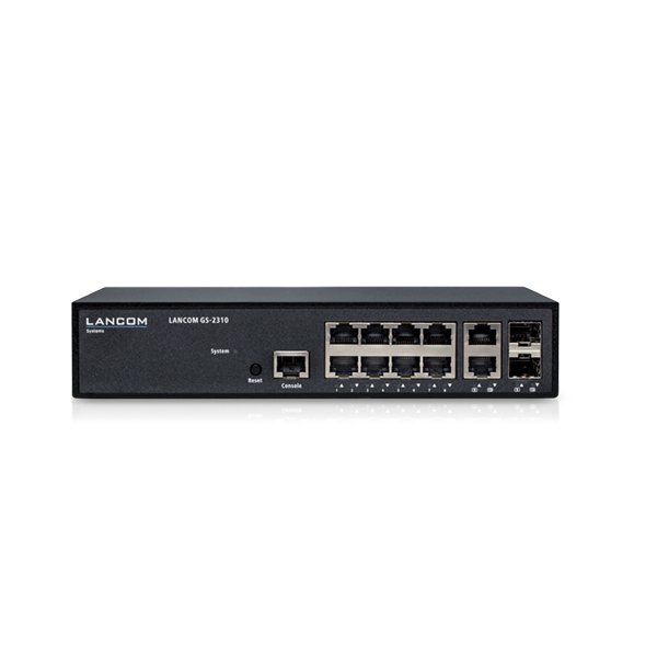 Lancom GS-2310, Managed, L2, Gigabit Ethernet (10/100/1000), Rack-Einbau, 1U