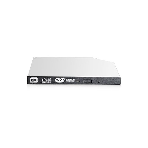 HPE 9.5mm SATA DVD-RW JackBlack Gen9 Optical Drive, Schwarz, Grau, Server, DVD Super Multi DL, SATA, CD, DVD, 24x