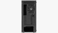 AEROCOOL ADVANCED TECHNOLOGIES Aerocool Prism-G-BK-v1, Midi Tower, PC, Schwarz, ATX, micro ATX, Mini-ITX, ABS, Metall, Gehärtetes Glas, Gaming