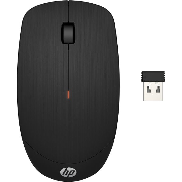 HP Wireless-Maus X200, Beidhändig, Optisch, RF Wireless, 1600 DPI, Schwarz