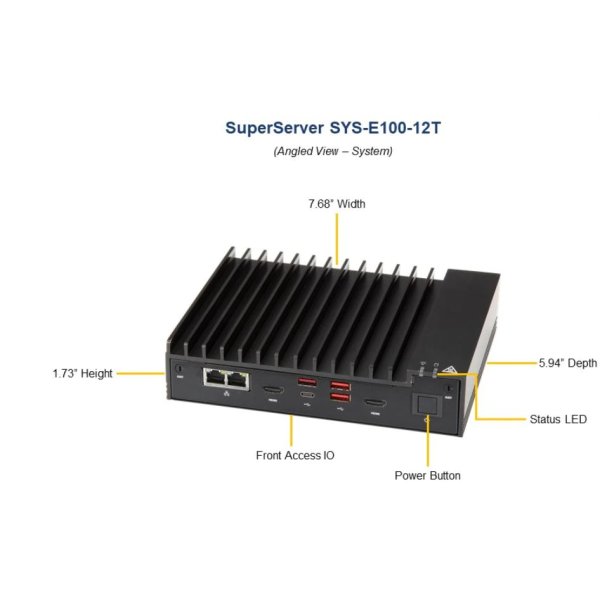 Supermicro SYS-E100-12T-C, 1,8 GHz, Intel® Celeron®, Intel, 6305E, FCBGA 1449, 4 MB