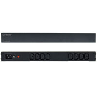 CyberPower Systems CyberPower PDU20BHVIEC8R, Rackmount 1U, Basic PDU Eingang 230V/16A (1), Ausgang IEC-320 C13 (6) IEC-320 C19 (2), Standard, 1U, Einphasig, Horizontal/Vertikal, Stahl, Schwarz