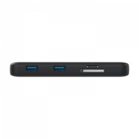 V7 UCMINIDOCKDUAL-PT, Andocken, USB 3.2 Gen 1 (3.1 Gen 1) Type-C, 100 W, 10,100,1000 Mbit/s, Schwarz, MicroSD (TransFlash), SD