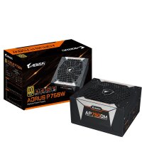 Gigabyte AP750GM, 750 W, 100 - 240 V, 47 - 63 Hz, 10 A, Aktiv, 120 W