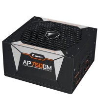 Gigabyte AP750GM, 750 W, 100 - 240 V, 47 - 63 Hz, 10 A, Aktiv, 120 W