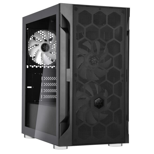 SilverStone FARA H1M PRO, Micro Tower, PC, Schwarz, micro ATX, Mini-DTX, Mini-ITX, Kunststoff, Stahl, Multi