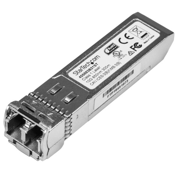 StarTech.com HPE 455883-B21 kompatibel SFP+ Transceiver Modul -10GBASE-SR, Faseroptik, 11100 Mbit/s, SFP+, LC, SR, 300 m