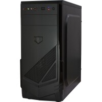 Inter-Tech B-30, Midi Tower, PC, Schwarz, ATX, micro ATX, 15 cm, 35 cm