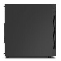 Sharkoon S25-V, Midi Tower, PC, Schwarz, ATX, micro ATX, Mini-ITX, Metall, 16,7 cm