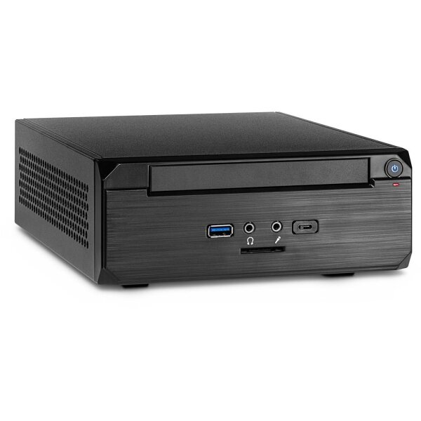 Inter-Tech MW-02 II, Mini Tower, PC, Schwarz, ITX, 4 cm, CE