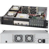 Supermicro SuperChassis 523L-505B, 2U, Server, Schwarz,...