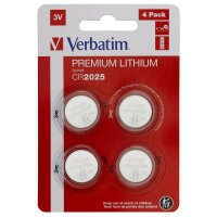 Verbatim CR2025, Einwegbatterie, CR2025, Lithium, 3 V, 4...