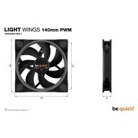 Be Quiet! Light Wings | 140mm PWM Triple Pack,...