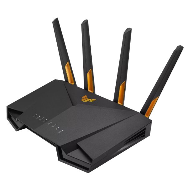 ASUS TUF-AX4200, Wi-Fi 6 (802.11ax), Dual-Band (2,4 GHz/5 GHz), Ethernet/LAN, Schwarz, Tabletop-Router