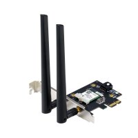 ASUS PCE-AXE5400, Eingebaut, Kabelgebunden, PCI Express, WLAN, Wi-Fi 6E (802.11ax), 2402 Mbit/s