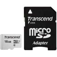 Transcend microSDHC 300S 16GB, 16 GB, MicroSDHC, Klasse...