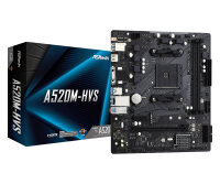 ASRock A520M-HVS, AMD, Socket AM4, 3rd Generation AMD...