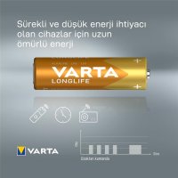 Varta BV-LL 10 AA, Einwegbatterie, AA, Alkali, 1,5 V, 10 Stück(e), Blau, Gelb