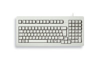 Cherry G80-1800 COMPACT KEYBOARD, Kabelgebunden, Hell Grau. PS2/USB (QWERTZ - DE), Volle Größe (100%), Kabelgebunden, USB, QWERTZ, Grau