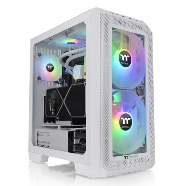 Thermaltake View 300 MX, Midi Tower, PC, Weiß, ATX, EATX, micro ATX, Mini-ITX, Acrylnitril-Butadien-Styrol (ABS), SPCC, Gehärtetes Glas, Multi