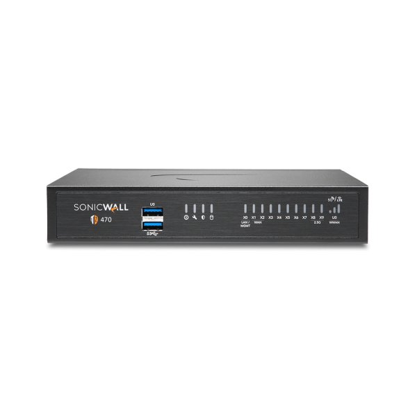 SonicWALL Tz470, 3,5 Gbit/s, 1500 Gbit/s, 2000 Mbit/s, TCP/IP, UDP, ICMP, HTTP, HTTPS, IPSec, ISAKMP/IKE, SNMP, DHCP, PPPoE, L2TP, PPTP, RADIUS, SonicOS 7.0, Kabelgebunden