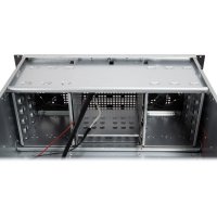 Inter-Tech 4U 40255, Rack, Server, Schwarz, Grau, ATX, EATX, micro ATX, Mini-ITX, SSI CEB, SSI EEB, Stahl, Alarm, HDD, Netzwerk, Leistung