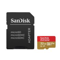 SanDisk Extreme, 32 GB, MicroSDHC, Klasse 10, UHS-I, 100 MB/s, 60 MB/s