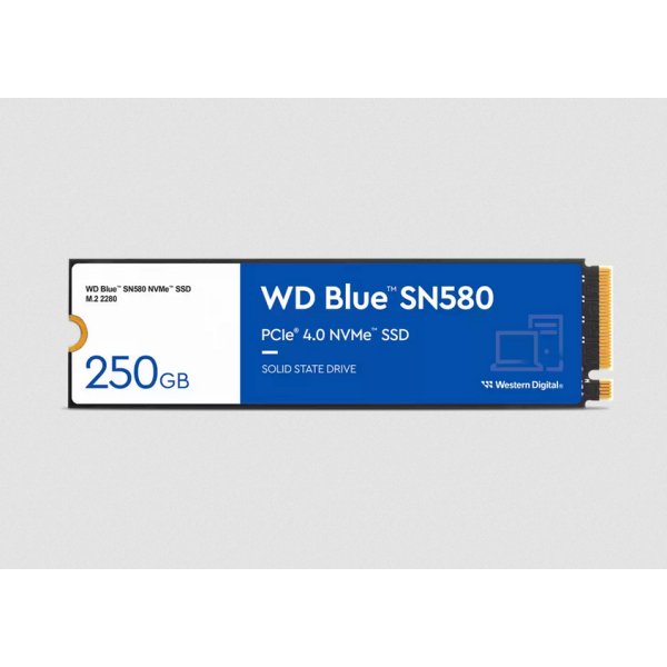 WD Blue SN580, 250 GB, M.2, 4000 MB/s