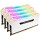 Corsair Vengeance RGB CMW32GX4M4C3200C16W, 32 GB, 4 x 8 GB, DDR4, 3200 MHz, 288-pin DIMM, Weiß