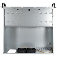 Inter-Tech 4U 40240, Rack, Server, Schwarz, Grau, ATX, micro ATX, Mini-ATX, Mini-ITX, Stahl, Alarm, HDD, Netzwerk, Leistung