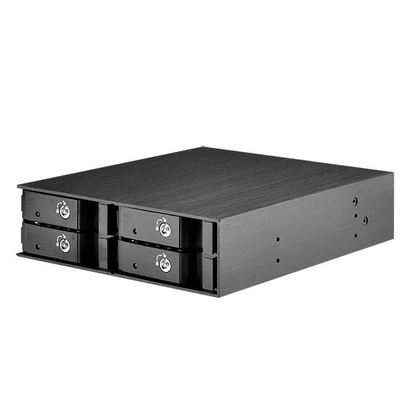 SilverStone FS204, SATA, Serial ATA II, Serial ATA III, 2.5", 670 g, Schwarz