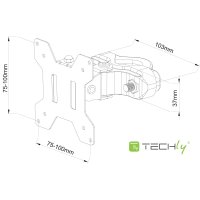 Techly ICALCD100BK, 10 kg, Schwarz