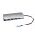 i-tec Metal USB-C Nano 3x Display Docking Station + Power Delivery 100 W, Kabelgebunden, USB 3.2 Gen 1 (3.1 Gen 1) Type-C, 100 W, 3,5 mm, 10,100,1000 Mbit/s, Silber