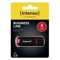 Intenso 8GB USB2.0, 8 GB, USB Typ-A, 2.0, 28 MB/s, Kappe,...