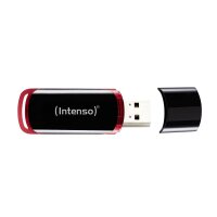 Intenso 16GB USB2.0, 16 GB, USB Typ-A, 2.0, 28 MB/s, Kappe, Schwarz, Rot